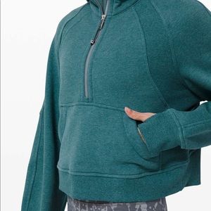 Lululemon Scuba Oversized Half Zip (Heathered tidewater teal)